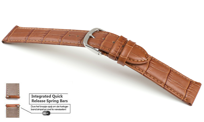 Horlogeband Lausanne cognac | voor Ticwatch