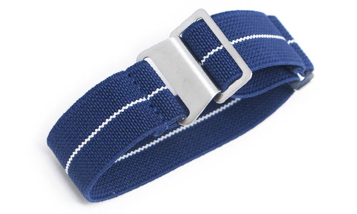 Elastische Nato Strap blauw wit | Nato Straps 