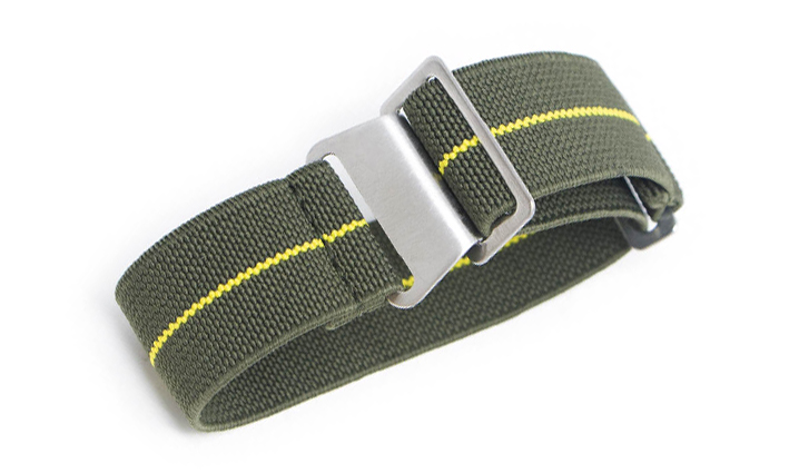 Elastische Nato Strap groen geel | Nato Straps 