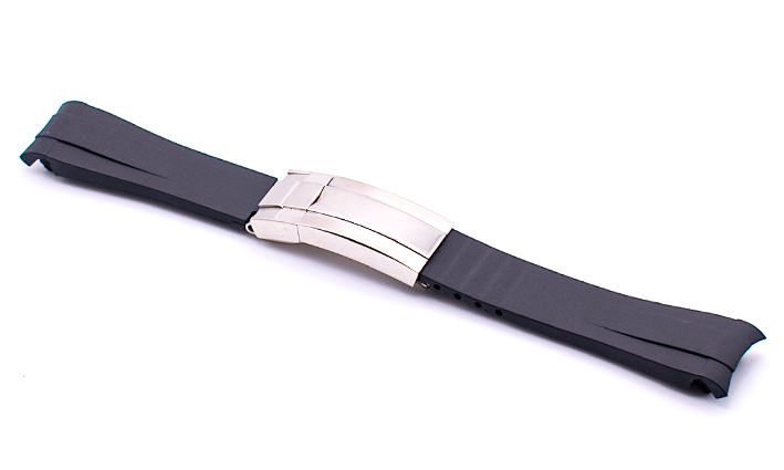 Horlogeband Rubber Rolex zwart | voor Rolex Daytona 