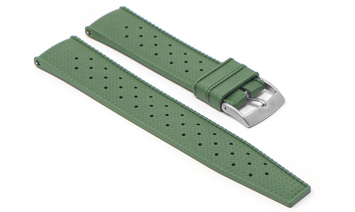 Horlogeband Tropical olivegreen | voor Poljot 