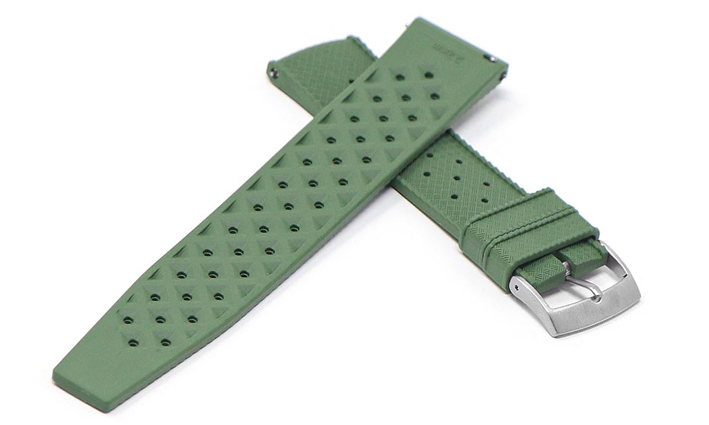 Horlogeband Tropical olivegreen | voor Asus ZenWatch