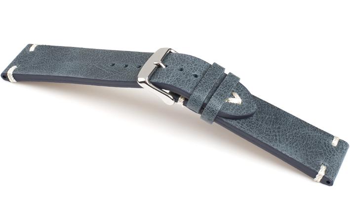 Horlogeband V band blauw | voor Fortis 