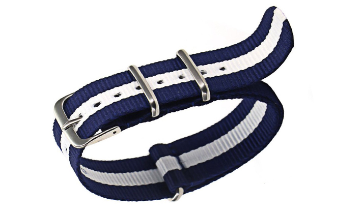 Nato Strap Blauw wit | Nato Straps 