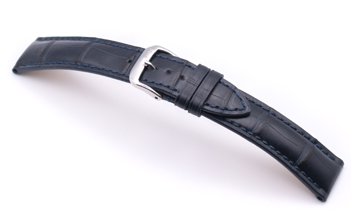 Horlogeband President donkerblauw | Voor Baume & Mercier
