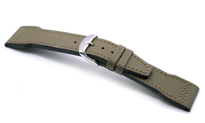 Horlogeband Pilot Olivegreen | passend voor Camel 