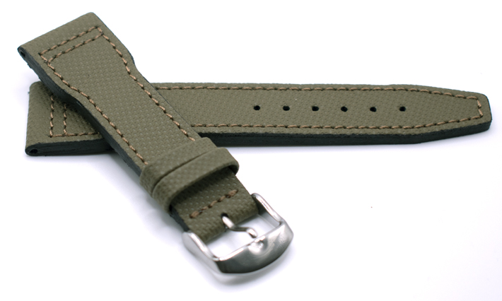 Horlogeband Pilot Olivegreen | passend voor Pulsar