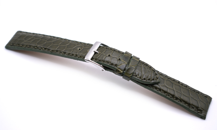 Horlogeband Frosted olivegreen | passend voor Cartier 