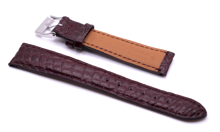 Horlogeband Frosted Bordeaux | passend voor Glashütte Original