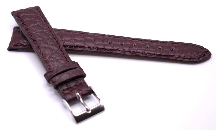 Horlogeband Frosted Bordeaux | passend voor Bulova