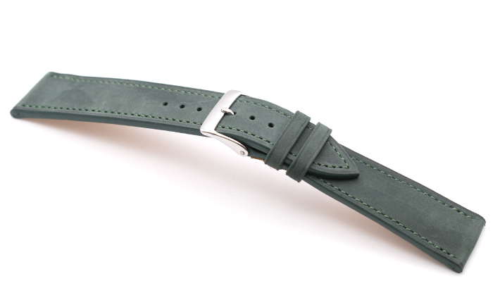 Horlogeband Mountain Nubuck groen | voor Poljot