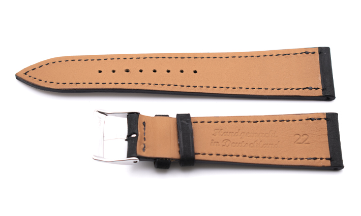 Horlogeband Mountain Nubuck zwart | voor Welder