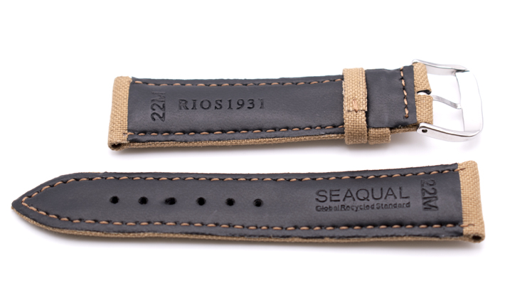 Horlogeband Seaqual sand | voor Leer