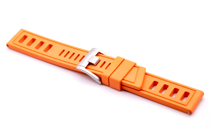 Horlogeband Rubber Iso-Frane Style Oranje | passend voor Certina