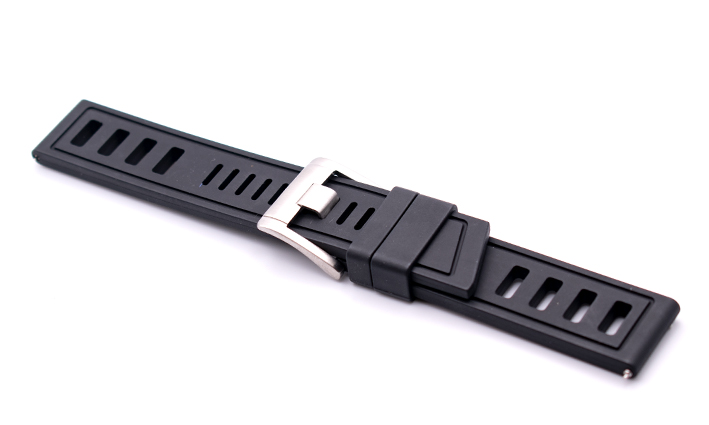 Horlogeband Rubber Iso-Frane Style zwart | voor Timex 