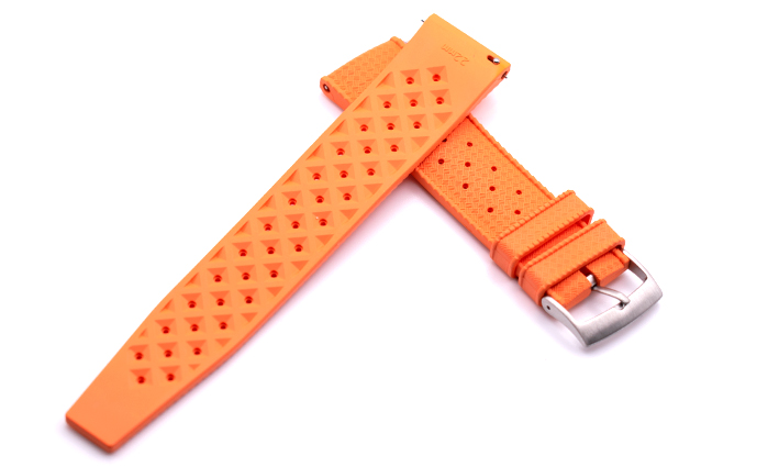 Horlogeband Tropical oranje | voor Oris