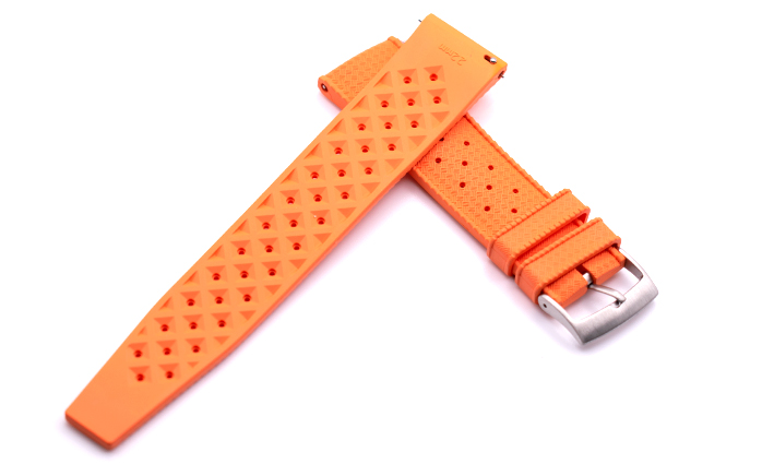 Horlogeband Tropical oranje | voor Garmin horloge bandjes