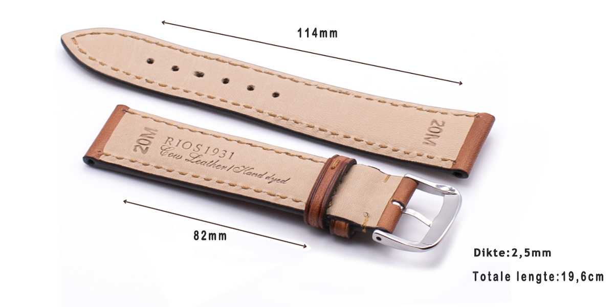 Horlogeband Two Tone cognac | voor Omega