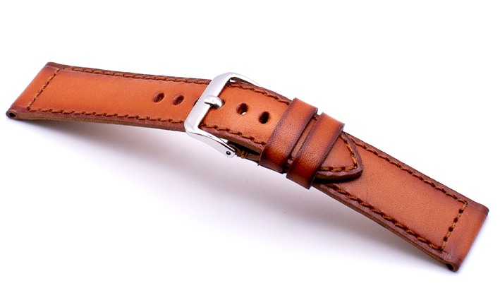 Horlogeband Firenze cognac Two Tone | voor Leer