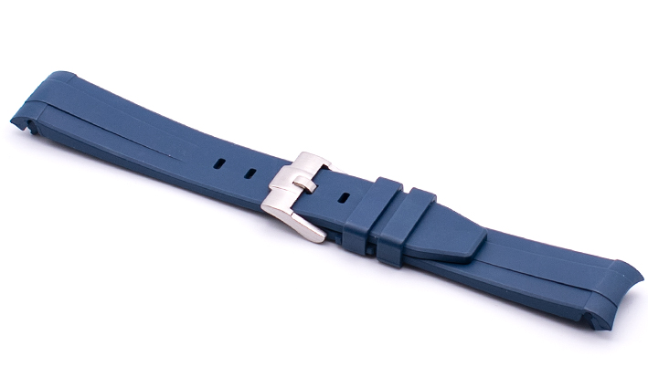 Horlogeband Rubber Seamaster blauw | voor Omega 