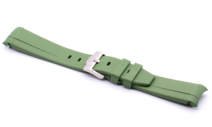 Horlogeband Rubber Seamaster groen | voor Omega 