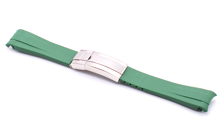 Horlogeband Rubber Rolex groen | voor Rolex Daytona/submariner