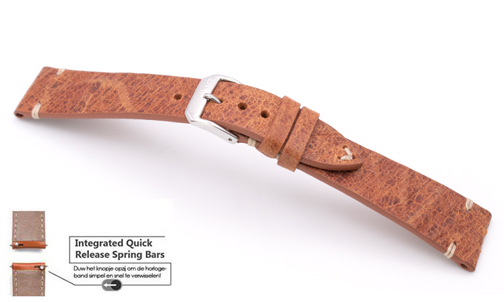 Horlogeband Asus ZenWatch Harrison cognac | voor Asus ZenWatch 
