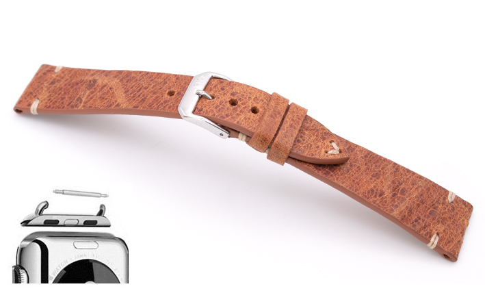 Horlogeband Apple watch Harrison cognac | voor Apple watch 