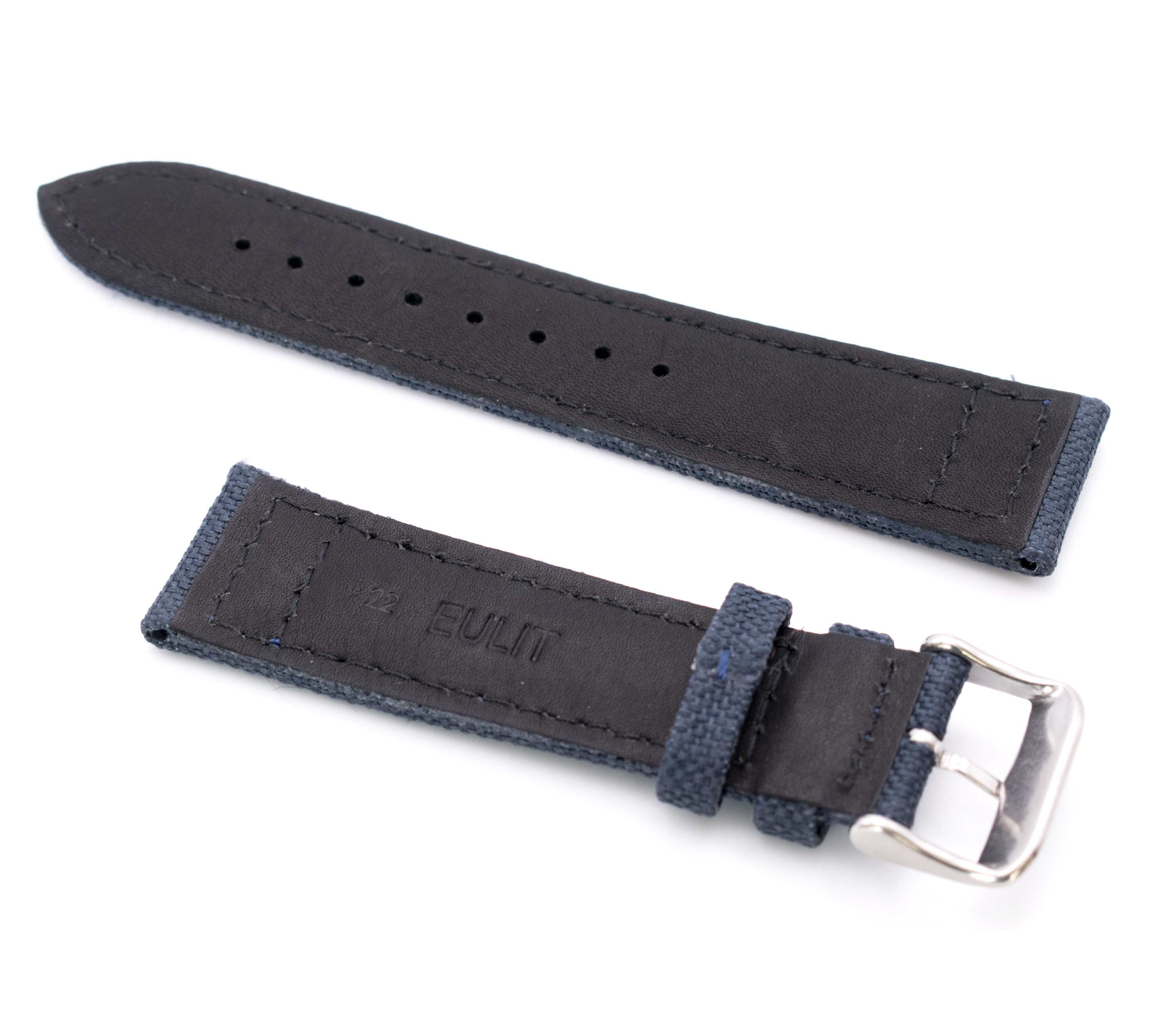Horlogeband Canvas blauw | voor Certina