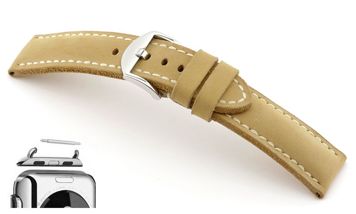 Horlogeband Derby honey | voor Apple watch