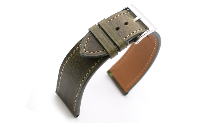 Horlogeband Italian Calf  Groen | voor Apple watch