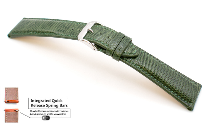 Horlogeband Lizzard groen | voor Fromanteel 
