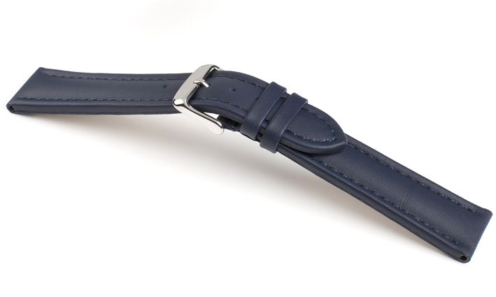 Horlogeband Basel TIT donkerblauw | voor Leer 