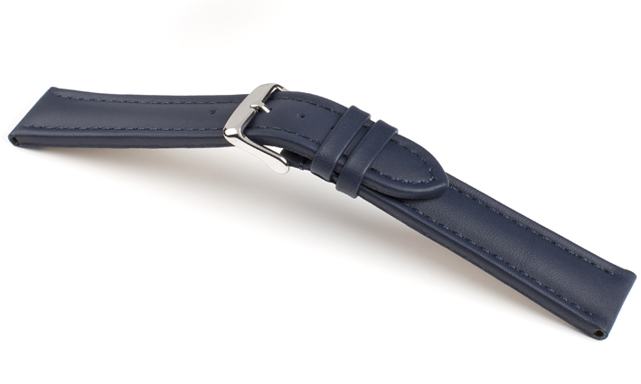 Horlogeband Basel TIT donkerblauw | voor Leer