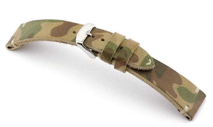 Horlogeband Camouflage Baxter groen | voor Bell & Ross
