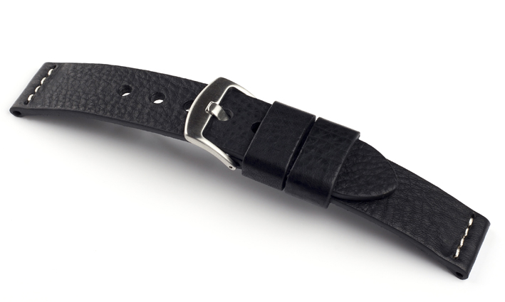 Horlogeband Ravenna zwart | voor Leer