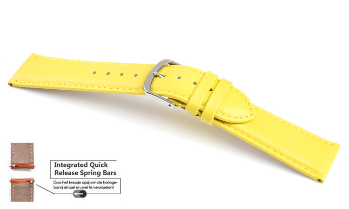 Horlogeband Chur geel | voor Quick Release