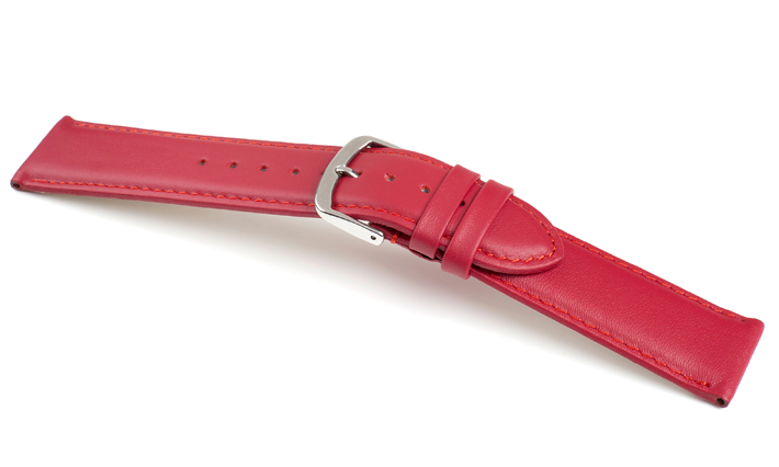 Horlogeband Chur rood | voor Poljot 