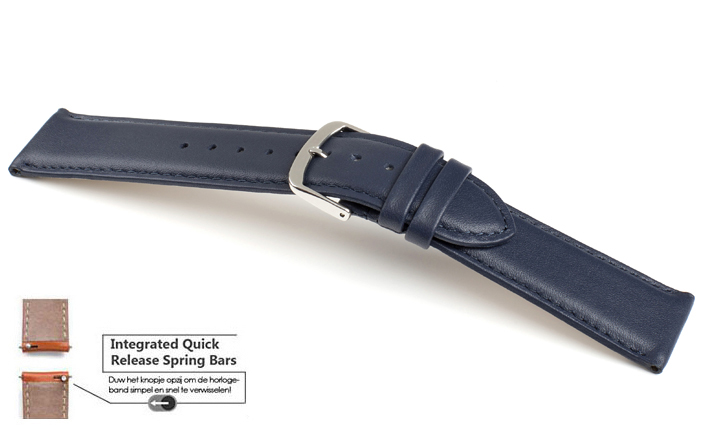Horlogeband Chur donkerblauw | voor Garmin horloge bandjes 