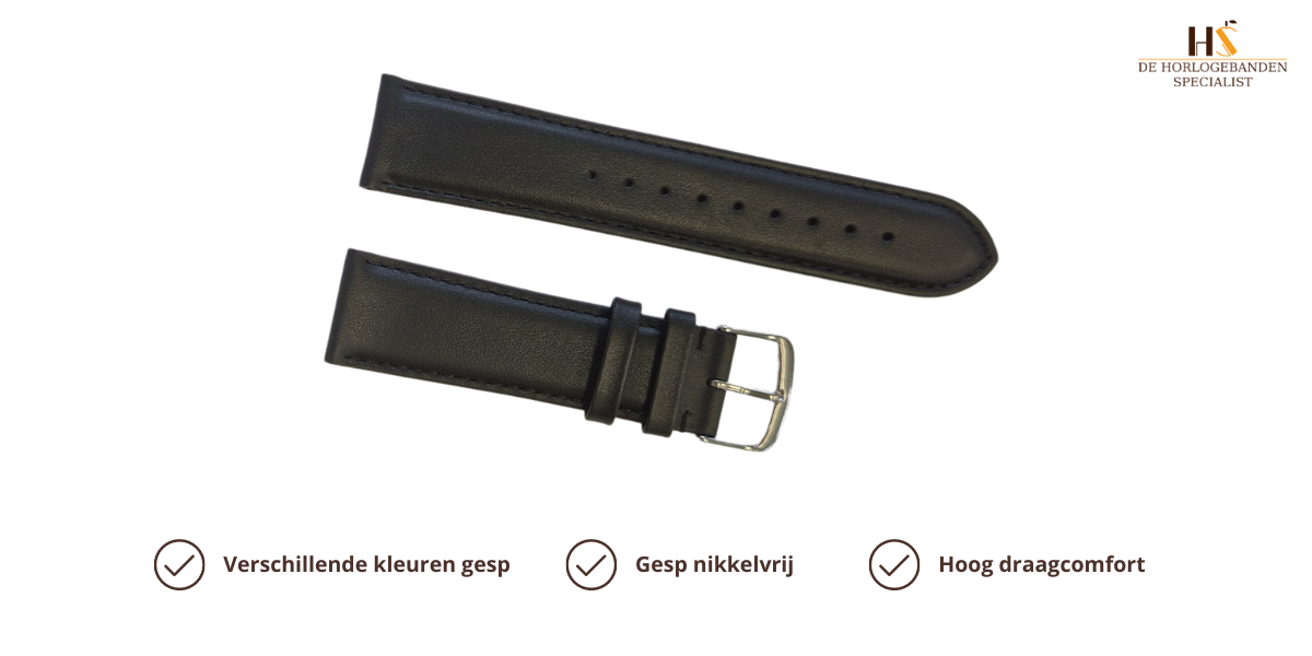 Horlogeband Chur zwart | voor Michael Kors Smartwatch‎