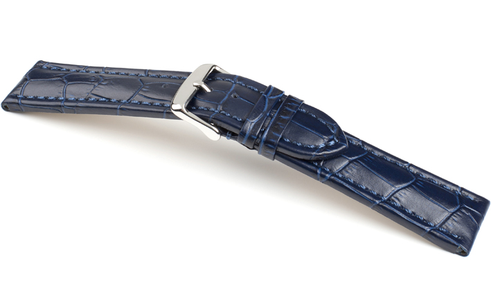 Horlogeband Kalimat donkerblauw | voor Armani