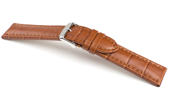 Horlogeband Kalimat middenbruin | voor Armani