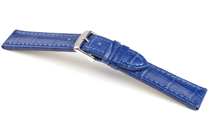 Horlogeband Kalimat navyblauw | voor Leer 