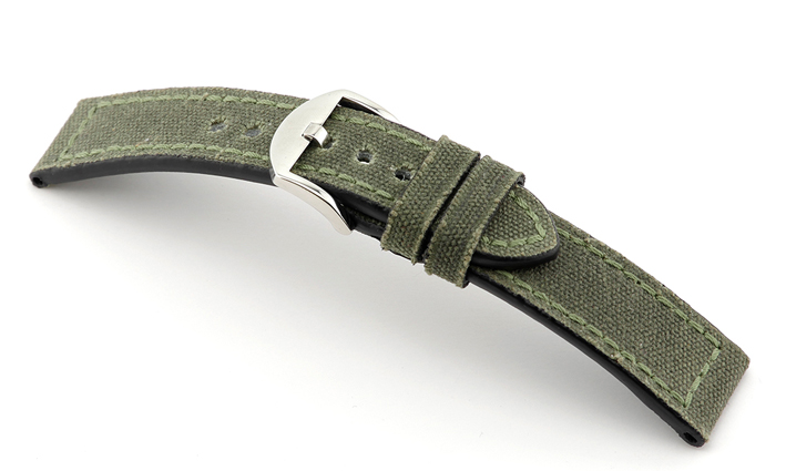Horlogeband virginia olivegreen | voor Oris 