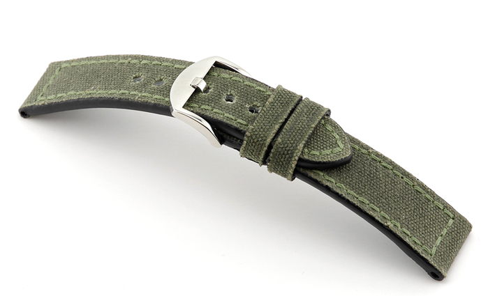 Horlogeband virginia olivegreen | voor Bell & Ross