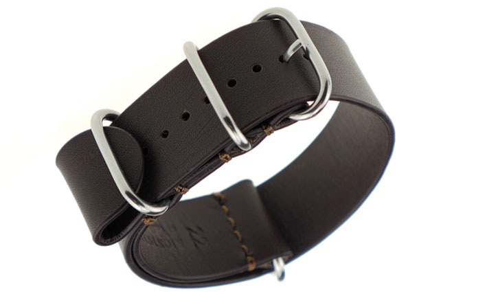 Nato Strap Athens donkerbruin | de Horlogebanden Specialist 