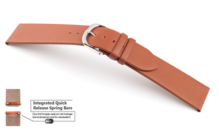 Horlogebandje Berlin cognac | voor Asus ZenWatch 