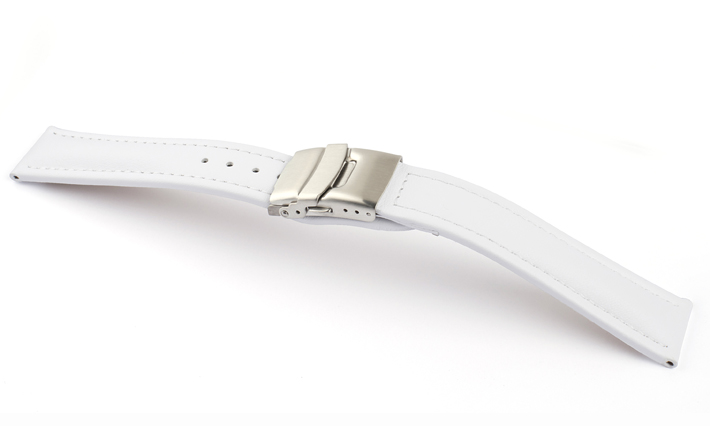 Horlogeband Basel Klep TIT Wit | voor Esprit 