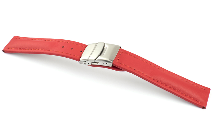 Horlogeband Basel Klep TIT rood | voor Welder 
