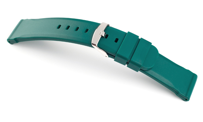 Horlogeband Silicone Chrono groen | de Horlogebanden Specialist